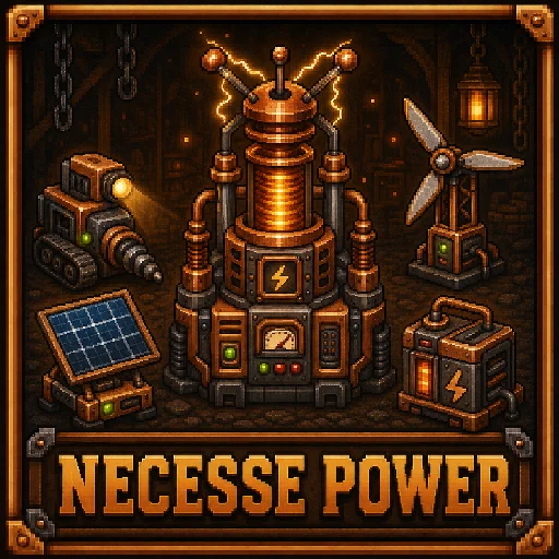Necesse Power mod promotional artwork.